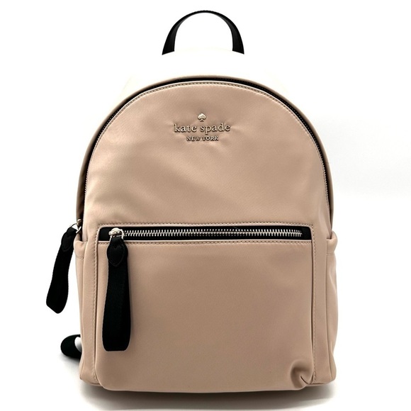 kate spade Handbags - Kate Spade Chelsea Medium Backpack Tan/Black (NWT)